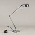 Bordlampe af rustfrit stål