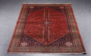 Persisk Abadeh Fars Shiraz tæppe 316 x 200 cm