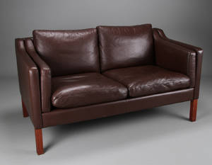 Dansk møbelproducent. Læder sofa, 2. pers. 