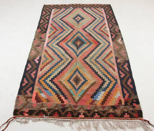 Persisk flatvävd matta, old Bidjar Kelim 230x125 cm