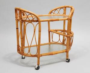 Serveringsvagn, Rottingglas