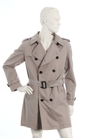 Burberry. Dobbeltradet herrefrakke. Str. 52 