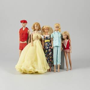 Barbiedockor, med tillbehör