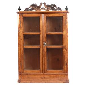 Väggvitrinskåp, 1800-talets slut