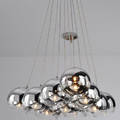 Loftlampe med glaskugler