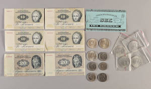 Samling mønter og sedler 19