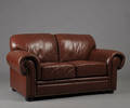 To-personers sofa i læder 
