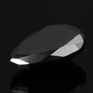 Uindfattet behandlet sort diamant ca. 9.56 ct.