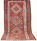 Matta, flatvävd, Harsin-Kelim, 350x210 cm