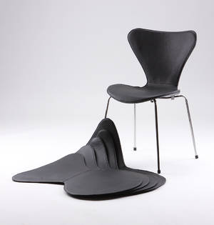 Læderovertræk til Arne Jacobsens 7´erstole, sæt på 6 stk. 6