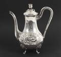 Kaffekanna i silver, rokokostil, 1900-tal
