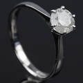 Solitaire ring ca. 0.97 ct.