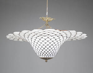 Loftlampe, i Tiffany stil.