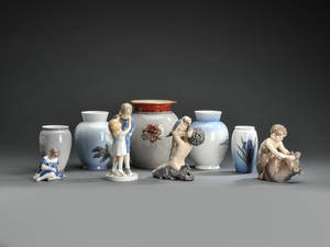 Kgl. P., Bing  Grøndahl samt Dahl Jensen. En samling porcelæn 9