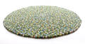Rug Balls Green, tæppe af new zealandsk uld Ø 140 cm