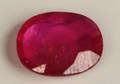 Uindfattet farvebehandlet rubin ca. 5.44 ct.