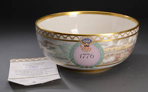 Kgl. Porcelæn. Bowle, USAs uafhængelighedserklæring 