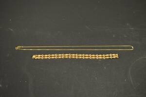 Armband samt halsband, 18K guld.