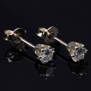 Par brillant ørestikker ca. 0.42 ct.