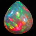 Uindfattet opal
