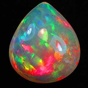 Uindfattet opal