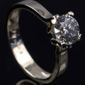 Solitaire ring ca. 1.54 ct.