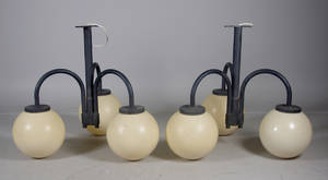 Klotarmaturer, art deco stil, 100 cm, 2 st 