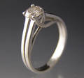Solitaire ring ca. 0.57 ct.