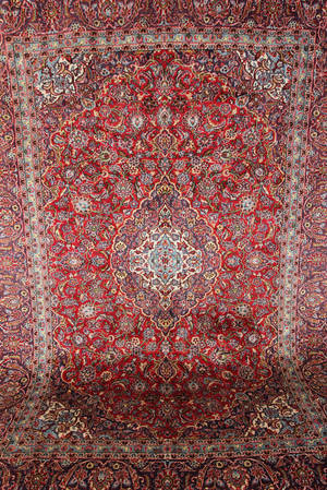 Persisk handknuten matta Mashad 355x255 cm
