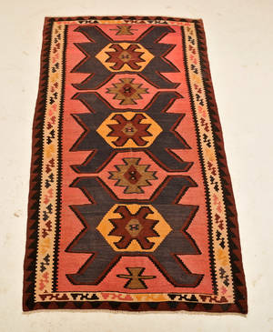 Persisk Harsin kelim, 258x140 cm.