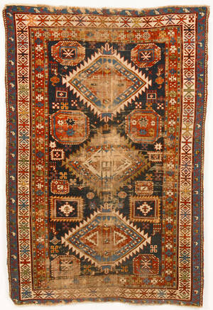 Antik Kaukasisk Shirvan tæppe, 200x135 cm. Denne auktion er annulleret1983546