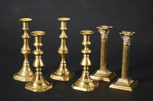 Tre par messingstager 1900 tallet. 6