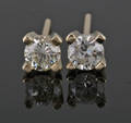 Earrings in 14k  set with brilliant cut diamonds 0.50 ct 2. 