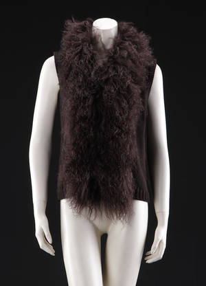 Fur Living. Strikket vest. Str. XL.