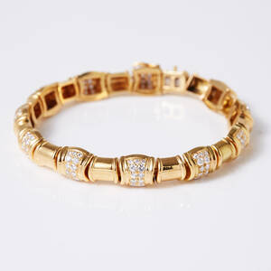 Armband 18 k guld diamanter