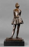 Balletpige af bronze efter Edgar Degas
