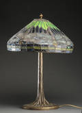 Bordlampe i Tiffany stil
