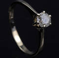 Solitaire ring ca. 0.64 ct.