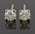 Earrings in 14k  set with brilliant cut diamonds 0.62 ct 