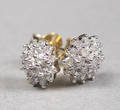 Par diamant ørestikkere ca. 0.38 ct. 2