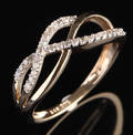 Diamantring. Ca. 0.35 ct