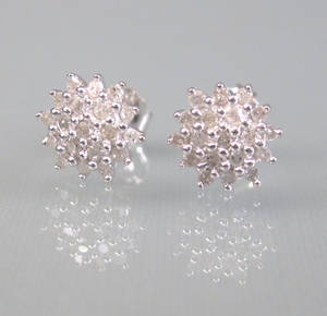 Par diamant ørestikkere ca. 0,38 ct. 2