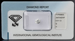 Loser Brillant, ca. 0.51 ct., mit IGI Expertise