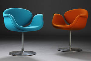 Pierre Paulin. Little Tulip. Lænestole  spisestole, 1970erne 2