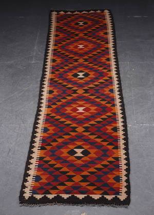 Mei Mei kelim, plantefarver, 386 x 84 cm