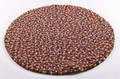 Rug Balls Multi, tæppe af new zealandsk uld Ø 140 cm.