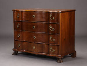 Barok dragkiste, 1700-tallet