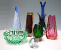 Samling glas, diverse vaser og skål9