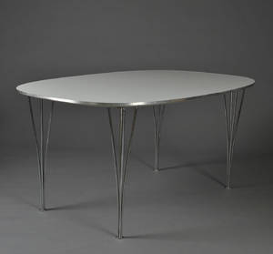 Piet Hein Bruno Mathsson. Super Ellipse spisebord