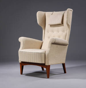 Dansk møbelproducent. Øreklapstol